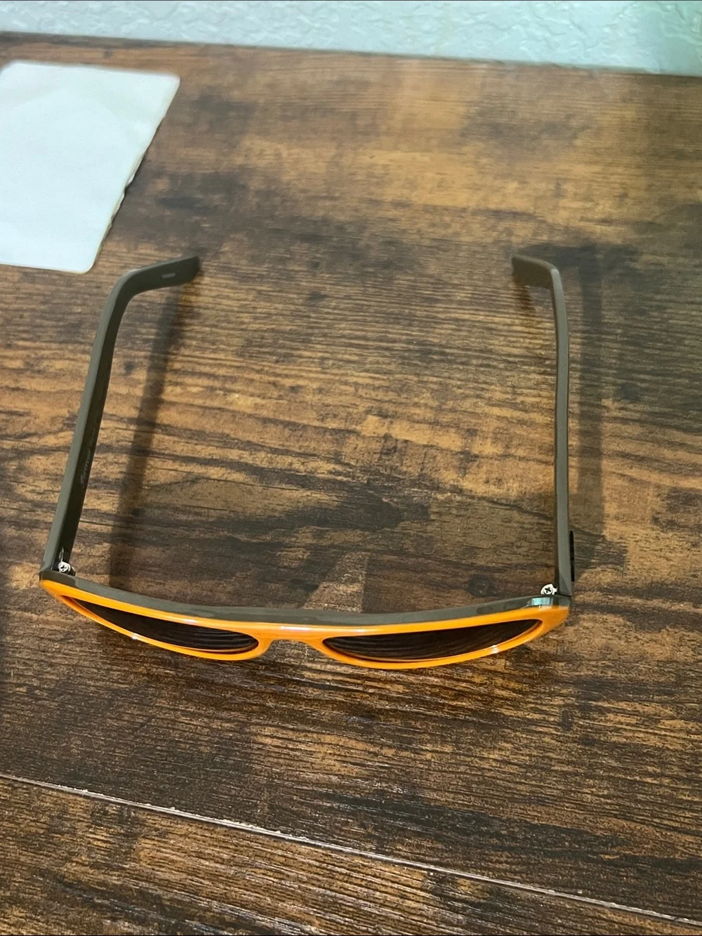 Orange Frame Sunglasses with Brown Lenses by Coach